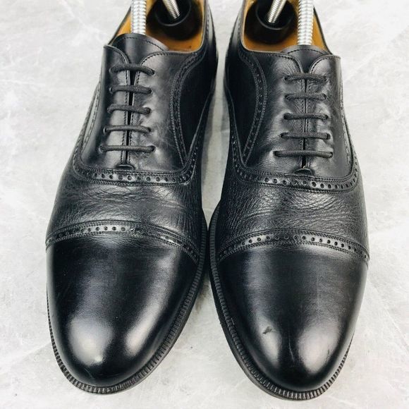 Mezlan Florence Mens Size 10.5‎ B Shoes Black Leather Oxford Cap toe dress shoes main image 5